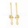 Rack Plating Alloy Big Pendants PALLOY-E025-19G-1