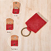 PU Imitation Leather Keychains KEYC-WH0003-08AB-3