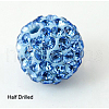 Polymer Clay Rhinestone Beads RB-H258-HD10mm-211-1