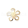 Brass Bead Caps KK-K378-79G-1