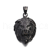 Lion Retro 304 Stainless Steel Pendants STAS-F011-38B-1