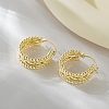 Brass Hoop Earrings FS-WGB426A-01-1