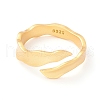 925 Sterling Silver Matte Cuff Ring RJEW-Z011-01G-1