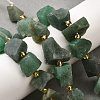 Raw Rough Natural Green Aventurine Beads Strands G-Z087-A02-1