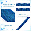 13M Polyester Centipede Lace Ribbons SRIB-WH0011-223D-3