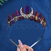Eletroplated Quartz Crystal Hair Bands PW-WGA9730-16-1