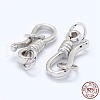Anti-Tarnish Rhodium Plated 925 Sterling Silver S-Hook Clasps STER-I016-120C-P-3
