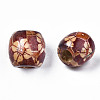 Printed Natural Wood Beads WOOD-S053-60-2