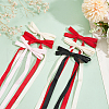 CRASPIRE Big Bowknot Polyester Alligator Hair Clips AJEW-CP0008-39A-4