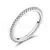 Anti-Tarnish Rhodium Plated 925 Sterling Silver Finger Rings RJEW-FF0008-008P-17mm-1