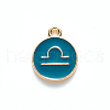 Alloy Enamel Pendants ENAM-S124-01B-05K-2