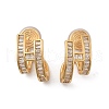 Brass Micro Pave Clear Cubic Zirconia Clip-on Earrings EJEW-K286-10G-4