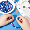 SOFPLATE 1830Pcs 5 Styles ABS Plastic Imitation Pearl Beads MACR-SP0001-03B-3