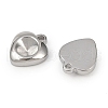 304 Stainless Steel Pendant Cabochon Settings STAS-L022-534P-2