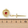 Brass Micro Pave Clear Cubic Zirconia Pendants Sets KK-R226-08G-01-3