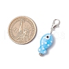 12Pcs Handmade Porcelain Fish Pendant Decorations HJEW-JM03263-3