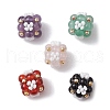 Natural Rose Quartz/Carnelian/Green Aventurine/Amethyst/Black Onyx & Glass Seed Cluster Beads PALLOY-MZ00591-1