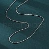 Brass Column Link Chain Necklaces for Women NJEW-D302-05P-4