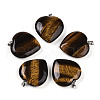 Natural Tiger Eye Pendants G-S364-006D-1