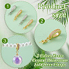   10Pcs 2 Colors Brass Crystal Rhinestone Fold Over Clasps FIND-PH0020-87-4