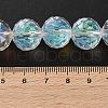 Transparent Electroplate Glass Beads Strands EGLA-N002-34F-H01-4