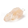 Rough Raw Natural Citrine Pendants PALLOY-JF01785-03-4