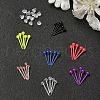 7 Colors Plastic Tiny Ball Stud Earrings EJEW-YW0001-10-3