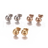 304 Stainless Steel Stud Earrings EJEW-L215-55B-2