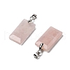 Natural Rose Quartz Faceted Pendants G-U031-04P-01-2
