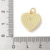 Brass Pave Natural White Shell Pendants KK-S522-22G-3
