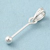 925 Sterling Silver Pendant Bails STER-P048-01A-S-2