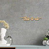Word This Is Us Laser Cut Unfinished Basswood Wall Decoration WOOD-WH0113-102-7