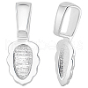Beebeecraft 2Pcs 925 Sterling Silver Pinch Bails STER-BBC0007-54-1