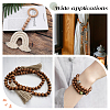 Olycraft 150Pcs 7 Style Wood Beads WOOD-OC0002-35-6