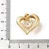Rack Plating Brass with Cubic Zirconia Pendants KK-Z086-12G-01-3