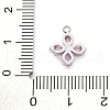 304 Stainless Steel Micro Pave Cubic Zirconia Pendants STAS-U042-06P-01-3