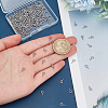 200Pcs 304 Stainless Steel Screw Eye Pin Peg Bails STAS-LP0001-19-3
