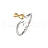 304 Stainless Steel Cuff Rings RJEW-P153-04G-4