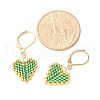 304 Stainless Steel Leverback Earrings for Women EJEW-MZ00408-05-4