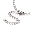 Non-Tarnish 304 Stainless Steel Curb Chain Bracelet for Men Women BJEW-E031-15P-01-3