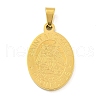 Ion Plating(IP) 304 Stainless Steel Pendants STAS-C102-09C-G-1