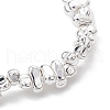 Electroplated Synthetic Non-magnetic Hematite Beaded Stretch Bracelets BJEW-JB11154-4