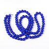 Painted Glass Bead Strands DGLA-S071-8mm-50-3