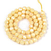 Electroplate Glass Beads Strands EGLA-T021-6mm-15-08-2