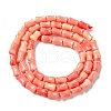 Synthetic Shell Dyed Beads Strands SHEL-K007-01A-3