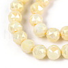 Electroplate Glass Beads Strands GLAA-N010-6mm-01-2