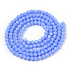 Opaque Solid Color Imitation Jade Glass Beads Strands EGLA-A039-P2mm-D19-3