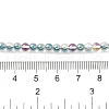 Transparent Electroplate Glass Beads Strands GLAA-T032-T4mm-C05-4