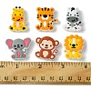 Lion/Tiger/Elephant/Monkey Zebra/Giraffe Silicone Focal Beads SIL-FS0001-19-5