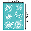 Self-Adhesive Silk Screen Printing Stencil DIY-WH0338-136-2